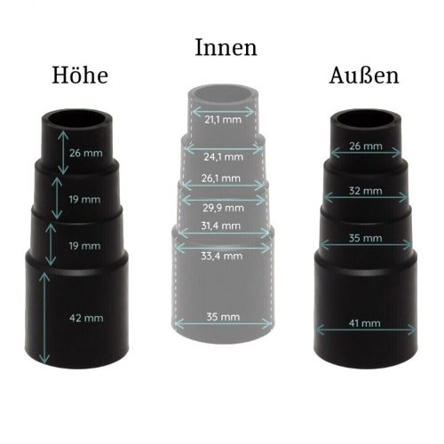 Staubsauger Adapter Universal Schlauchadapter Reduzierung