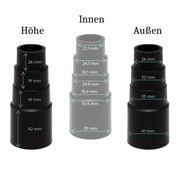 Staubsauger Adapter Universal Schlauchadapter Reduzierung