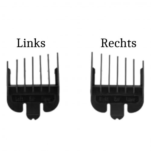2-teiliges Übergangsaufsatz-Set kompatibel mit Wahl & Hair Easy Cut – Links & Rechts – Perfekte Fades & Konturen – Haarschneider Aufsatz für präzise Übergänge
