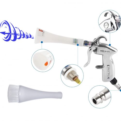 Profi Reinigungspistole mit Rotationstechnik, Druckluft Ausblaspistole mit Rotationstechnik HCL-13