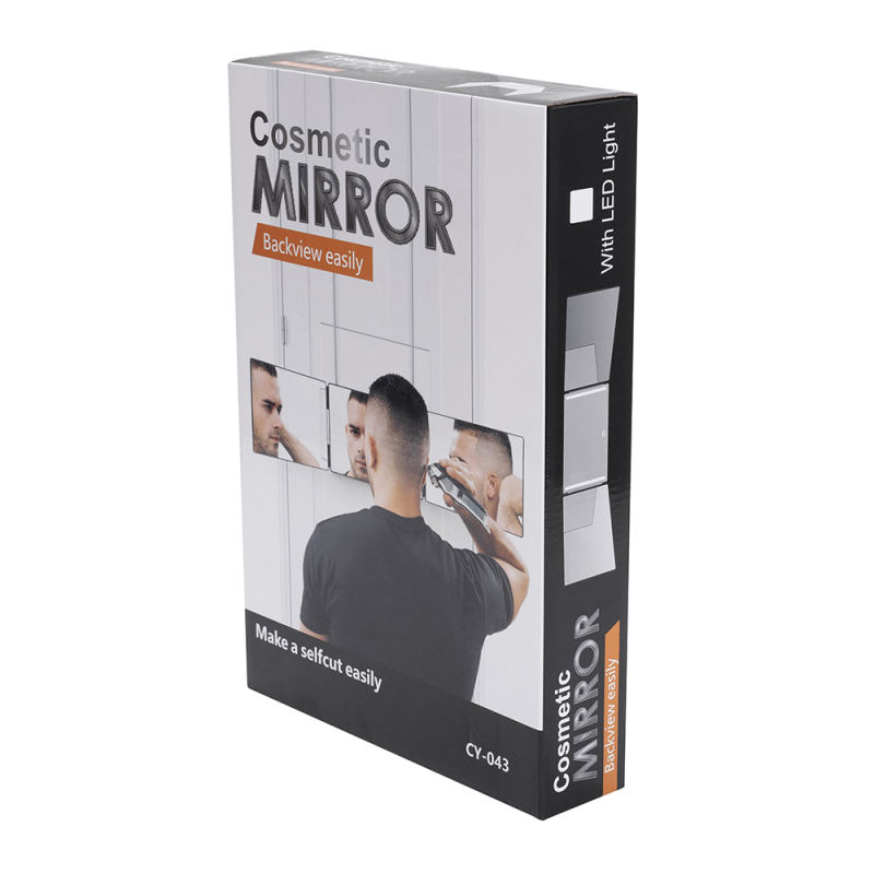 360 Kosmetik Spiegel LED Dimmbar Make-up Hinterkopf Mirror Tragbar