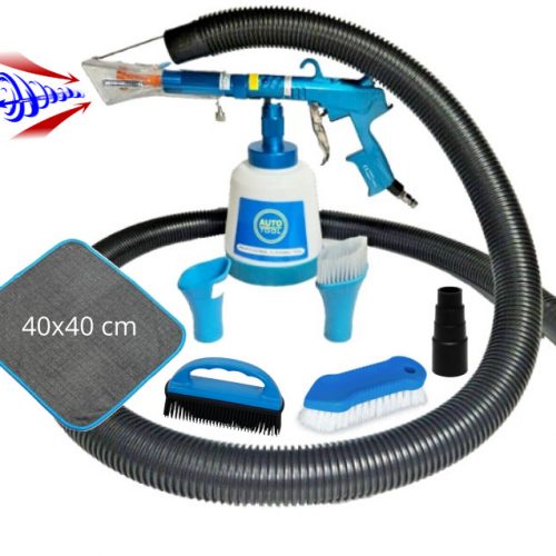 Profi Waschpistole Druckluft Reinigungspistole 2 in 1 Saugen & Ausblasen mit Rotationstechnik LT-P1