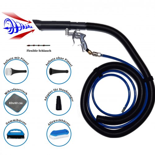 Druckluft Reinigungspistole 2 in 1 Saugen & Ausblasen mit Rotationstechnik HCL-30