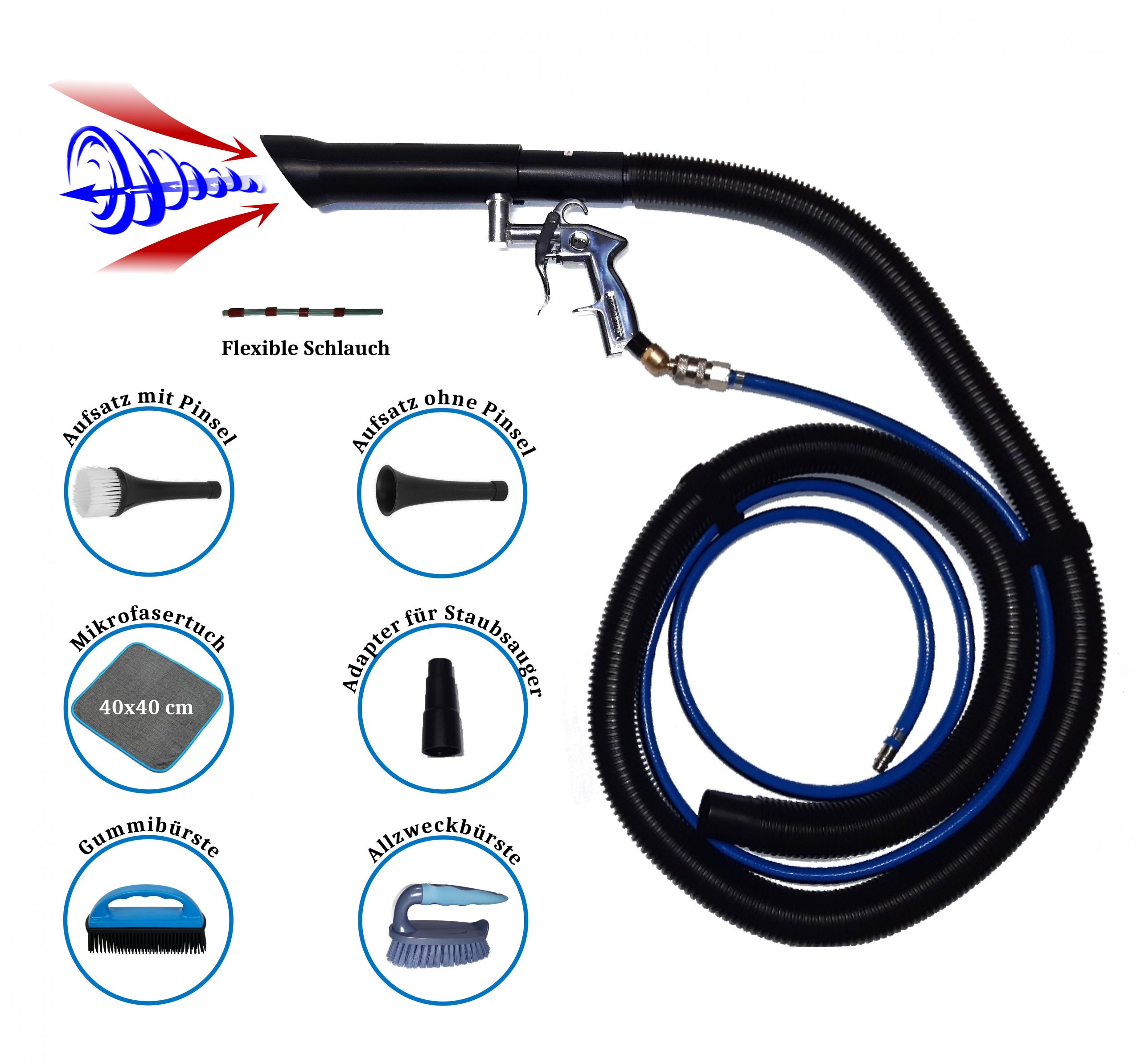 Druckluftpistole Aluminium - Air Blow Gun Mit 1/4 Zoll Anschluss