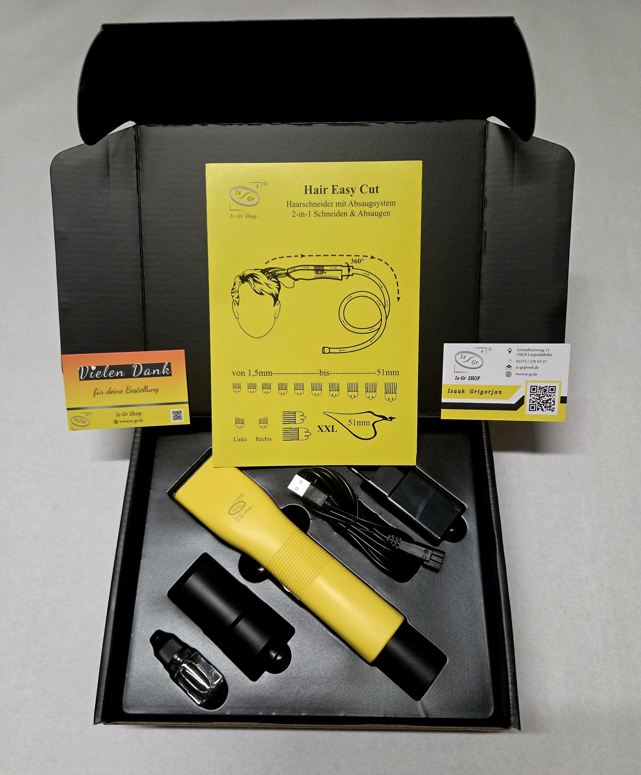 Hair Easy Cut Haarschneider mit Absaugsystem 2 in 1 Schneiden Saugen | Sommeraktion – Bild 10
